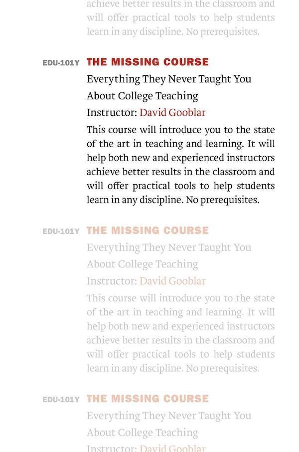 “The Students Are the Material”: David Gooblar and the Art of College Teaching