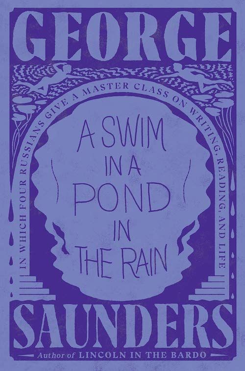 George Saunders Takes a Swim in a Pond in the Rain