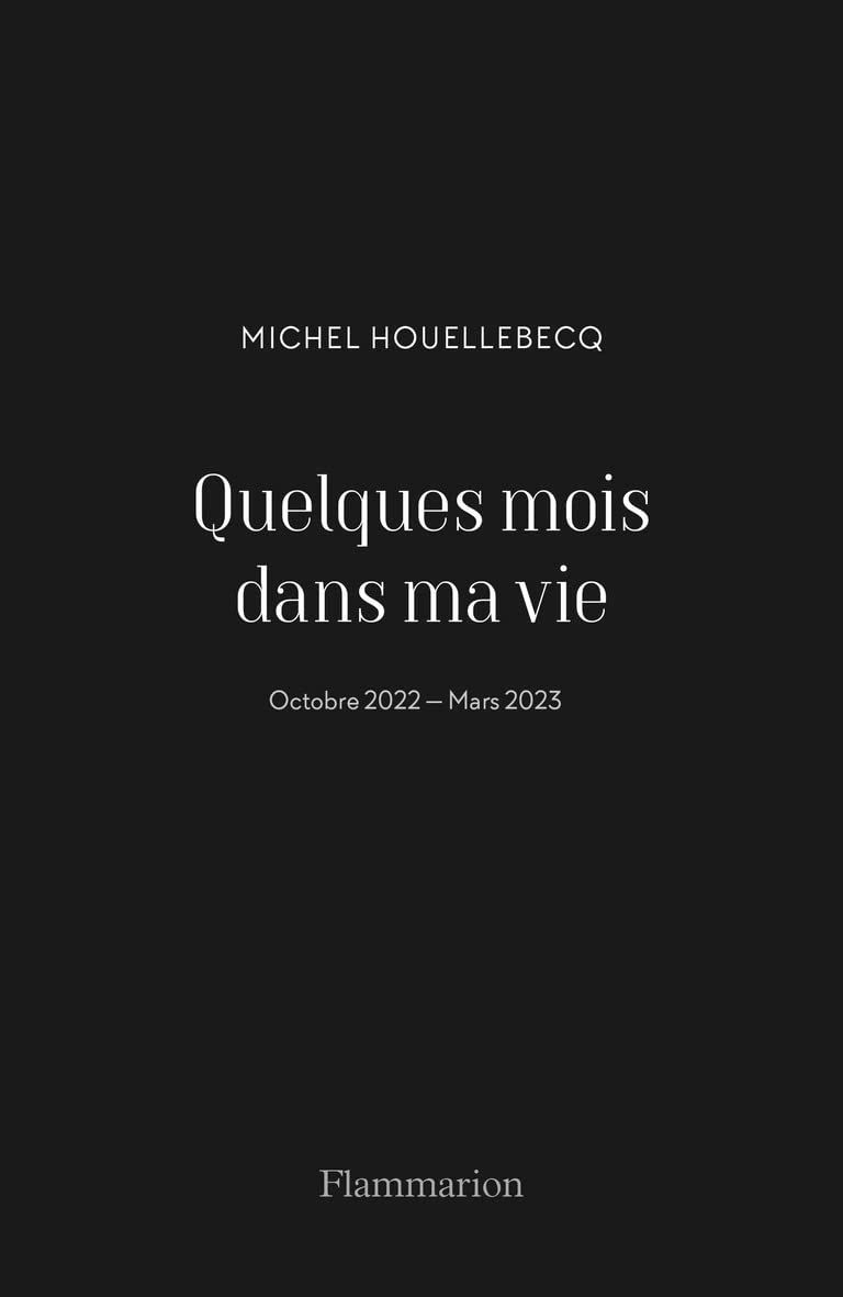 Houellebecq’s Holy Folly: On Michel Houellebecq’s “Quelques mois dans ma vie”